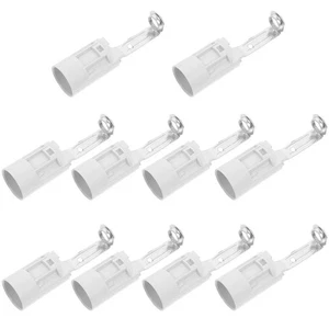 10 Pcs Screw Lamp Head Accessories Light Sockets Replacement Candelabra Base - Picture 1 of 10