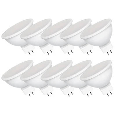 10 x Spectrum LED MR16 Reflektor 6W GU5,3 12V 490lm Lampe Neutralweiß 4000K 100° - Bild 1 von 2