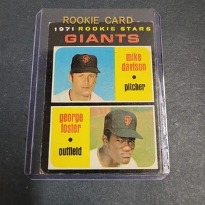 1971 Topps #276 Giants Rookie Stars: George Foster Rookie & Davidson, envío gratuito - Imagen 1 de 2