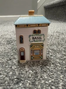 Lenox Spice Village 1989 albahaca tarro de especias casa vintage - Imagen 1 de 5