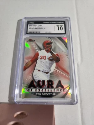 2022 Finest #AE-KG Ken Griffey Jr. Aura of Excellence CGC 10 - Image 1 of 2