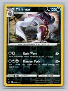 Pokemon Champion's Path #45/73 Malamar Reverse Holo Uncommon - Picture 1 of 2