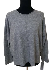 New French Connection Gray Stretch Oversized Long Sleeve Pull Over Sweater S - Picture 1 of 7