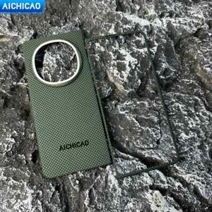 Custodia telefono vera fibra di carbonio per Oppo Find N5 fibra aramidica custodia telefono Magsafe - Foto 1 di 8