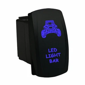 BARRA DE LUZ LED 6B47B Interruptor basculante láser doble LED azul marino barco impermeable - Imagen 1 de 4