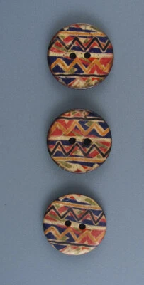 COLORFUL COCONUT BUTTONS - SET OF 5 - Image 1 of 3