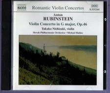 NAXOS TAKAKO NISHIZAKI - ANTON RUBINSTEIN VIOLIN CONCERTO, CUI VIOLIN