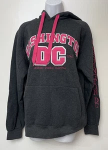 Washington DC Damen Hoodie Gr. M anthrazit rosa Kapuzenpullover B14 - Bild 1 von 6