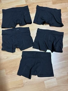 H&M Boxershorts kurze Trunks Gr.  XS schwarz 5 Stück NEU - Bild 1 von 2