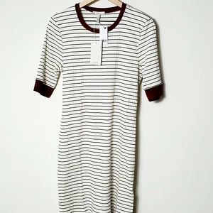 Mini Vestido Joie Tralena Rayas Acanalado Jersey XL - Imagen 1 de 6