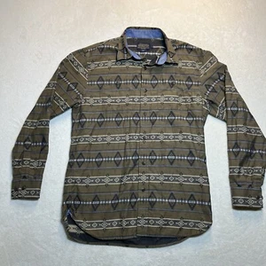Pendleton Woolen Mills Cotton Long Sleeve Button Down Aztec Print Shirt Men’s M - Picture 1 of 9