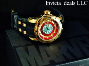 New Invicta MARVEL SPIDERMAN LE #708 48mm Men's Gold Tone Quartz SS Watch - Picture 1 of 13