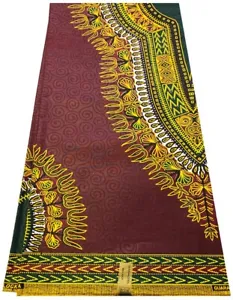 Veritable Block Print - Dashiki Design-100% Cotton Polished and Emboss - Picture 1 of 2