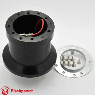 Adaptador de volante Flashpower BMW E24 E28 528e 533i 635Csi serie M5 negro Foto 1 de 3