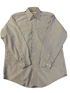 Brooks Brothers Hemd Herren 15,5 32/33 blau gestreift langarm Knopfleiste - Bild 1 von 12