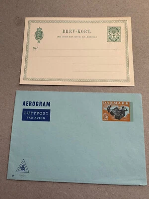 Papelería postal Dinamarca años 1880/1971 como nueva Foto 1 de 2