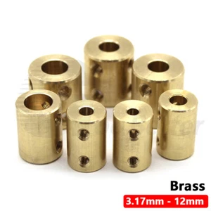 3.17-12mm Brass Rigid Jaw Coupler Shaft Joint Coupling for Motor 3D Printer CNC - Picture 1 of 8