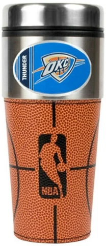 Oklahoma City Thunder Logo Travel Mug Tumbler Stainless Steel NEW Cover