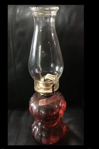 Oil Hurricane Lamp by Lamplight Farms double belly with wick and Original Oil - Picture 1 of 6