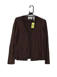 Vintage Jessica Women's Top M Black Acrylic with Cotton, Other, Polyester Basic - Picture 1 of 5