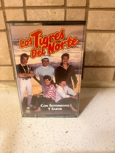 LOS TIGRES DEL NORTE CON SENTIMIENTO Y SABOR Cassette Rare - Picture 1 of 3