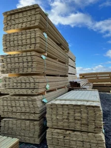 22x125 Tanalised Tongue and Groove shiplap LOGLAP DIY wooden shed cladding - Picture 1 of 9