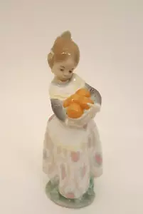 Vintage 1977 Lladro Porzellan Figur Girl From Valencia 4841 Mädchen mit Orangen - Bild 1 von 10