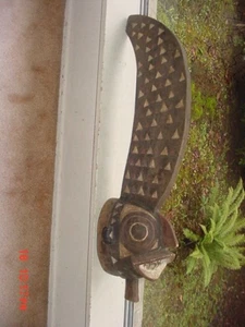 VINTAGE WINIAMA CREST MASK BURKINA FASO AFRICA AFRICAN FOLK ART H:32" - Picture 1 of 10