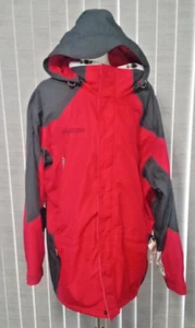 Columbia Interchange Core And Shell Jacket Men Red Gray Coat Size XL Ski Snow - Picture 1 of 8