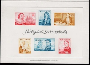 AUSTRALIA STAMP REPLICA CARD #3 - 1963-64 NAVIGATORS (RU9640) - Bild 1 von 3