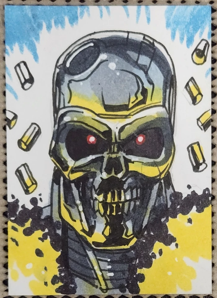CHRIS MEEKS SKETCH CARD: 2021 BAM HORROR VILLAIN TERMINATOR SP (1/1) CHASE RARE  - Image 1 of 3