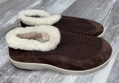 Propet Fur Lined Booties Slippers Size 9.5 Slip on Shoes - Image 1 of 4