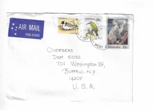 AUSTRALIA 1981 Cover von Palmyra Westaustralien in die USA geschickt - Schreibpapier - Bild 1 von 1