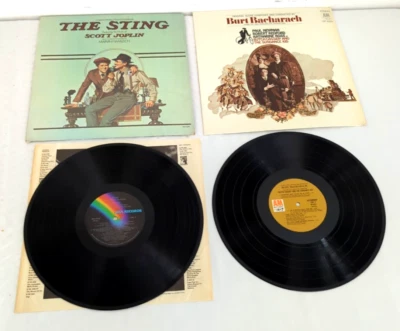 LP Vinyl Lot Paul Newman Robert Redford Sting Butch Cassidy Soundtracks - Image 1 of 4