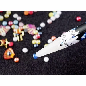 2Pcs Gem Crystal Rhinestones Picker Pencil Nail Art Craft Decor Tool Wax Pen - Picture 1 of 5