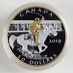 Moneda de plata fina 99,99 % de Canadá 2019 estampida de Calgary: estampida de la victoria - Imagen 1 de 14