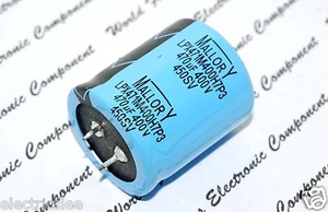 1pcs - MALLORY 470uF (470µF) 400V LPX471M400H7P3 Snap-In Capacitor - (BOX047) - Picture 1 of 5