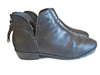 Mujer Shooties Talla 8.5 Cuero Tobillo Negro Cremallera Espalda Kenneth Cole Reaction Foto 1 de 4