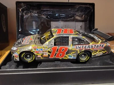 2009 Kyle Busch #18 AUTOGRAPHED Interstate Batteries  1/24th ELITE -  BRUSHED  - Image 1 of 4