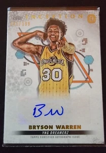 2022-23 Topps Inception OTE Overtime Elite 131/199 Bryson Warren Auto - Picture 1 of 2