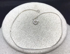 Vintage Sterling Silver 925 Snake Style Ankle Bracelet 9" V295 - Picture 1 of 3