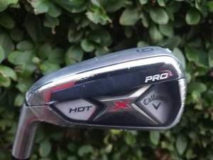 NEW MEN CALLAWAY XHOT PRO 6 IRON LEFT HAND PROJECT X 5.5 FIRM FLEX STEEL SHAFT - Picture 1 of 4