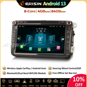 8" DAB+ Android 13 Car Stereo Sat Nav for VW Passat Golf 5/6 Polo T5 Tiguan SEAT - Picture 1 of 21