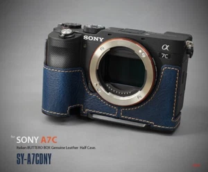 LIM'S Echtleder Kamera Halbtasche & Schwalbenschwanzplatte für Sony A7C Tasche braun - Bild 1 von 12