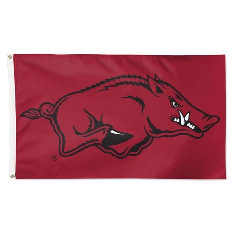 Arkansas Razorbacks 3x5 One Sided Team Flag [NEW] NCAA House Banner Fan Yard Cover
