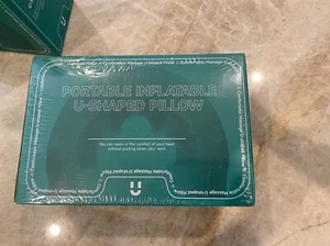 Portable Inflatable Massage U-Shaped Neck Pillow - Picture 1 of 8