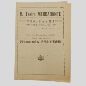 Teatro Programma di Sala Tre Atti unici Armando Falconi e Paola Borboni - Picture 1 of 3