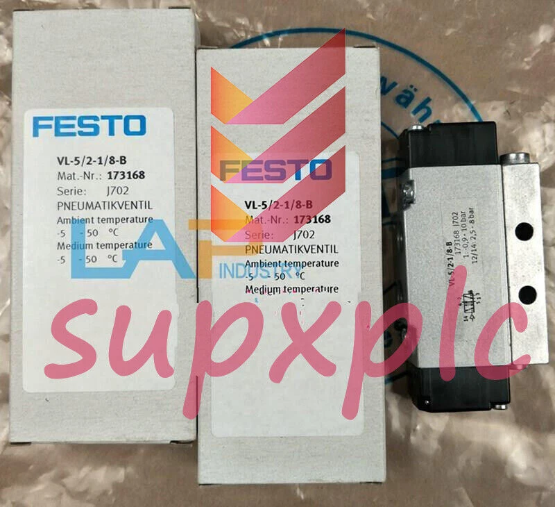 New 1PC For FESTO Valve VL-5/2-1/8-B 173168 #HD - Image 1 of 1