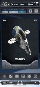 Topps Star Wars Digital Card Trader Gray Schematic Slave 1 Build Insert - Picture 1 of 1