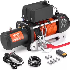 VEVOR Verricello Elettrico 6123 kg Verricello per Camion con Corda Sintetica - Imagen 1 de 12